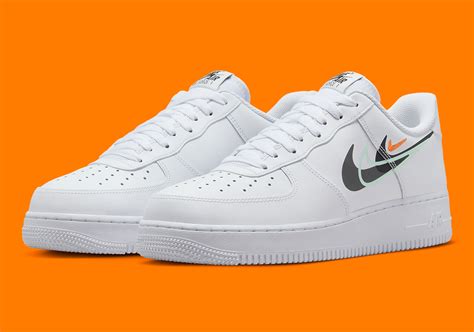 nike air force 1 low weiß orange